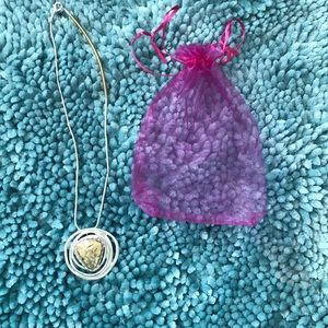 Silver and gold necklace